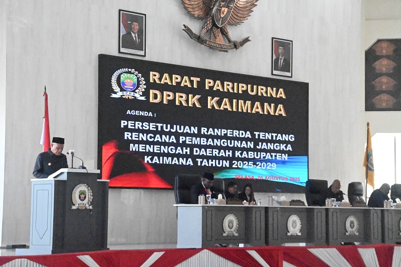 DPRK Kaimana Sahkan Ranperda Rpjmd 2025-2029, Bupati Kaimana Harap Dapat Dikawal Bersama Implementasinya